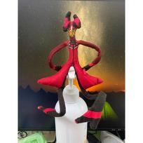 Hazbin Hotel S2 Villainous Vox Plush Toy Soft Stuffed Cartoon Doll Abstract Joint Flexible For Fans Movie TV Collectible Item beige