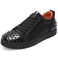 Hot-selling Skateboard Shoes for Man Leisure Walk Sneakers Versatile Men Vulcanized Shoes Outdoor Tenis Masculino Punk Trainers 44 juoda