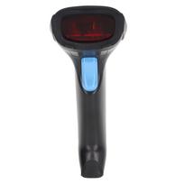 1D Barcode Scanner Handheld Wired USB Rechargeable Code Reader for Mobile Payment Store gray
