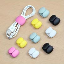 10pcs Multi-Functional Cable Organizer Clips, Suitable for Charging Cords and Earphone Wires , Anti-Tangle Storage Solution white