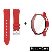 Klasikinis dėklas + apyrankė Samsung Galaxy Watch 4/5/6 40mm 44mm silikoninė apyrankė ekrano apsauga, skirta Samsung Watch 4 40mm 44mm dirželiui Galaxy Watch 5 44mm