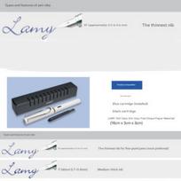 Lamy Safari Fountain Pen EF, F 018 Yellow white