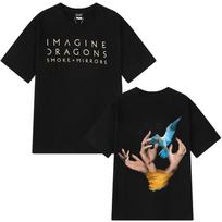 Imagine Dragons Reflections From The Vault of Smoke Mirrors Men Women Harajuku T-shirts Short Sleeve Cotton Vintage Male T Shirt S įvairiaspalvis