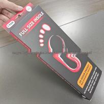 TPE Gel Sport Insoles: Shock-Absorbing, Thick U-Heel, Anti-Abrasion, Massage Comfort M 39-42 white