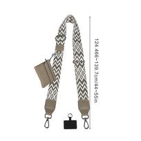 Phone Strap With Zippered Pouch For Women, Adjustable Cellphone Lanyard Crossbody With Wallet ,Clip And Go Strap for Phone gray