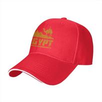 Washed Unisexs Baseball Cap Egypt Pyramids Trucker Snapback Caps Dad Hat Golf Hats One Size red