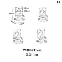4 vnt. 6 Mm / 8 Mm / 10 Mm žuvų bako akrilo spaustukai akvariumo dangčio dangčio atramos laikiklio laikiklio laikiklio spaustuko stovo akvariumo reikmenys 5.5mm gray