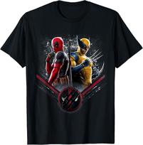 Marvel Studios Deadpool & Wolverine Side-by-Side Claw Icon T-Shirt 3X-Large juoda
