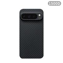 For Google Pixel 9 Pro XL/Pixel 9 Pro/Pixel 9 Carbon Case Aramid Fiber Kevlar Fabric Thin Hard Cover Magnetic Black Slim Light Carbon Fiber&Google Pixel 9 black