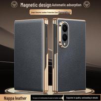Samsung Z-Fold8 Odinis magnetinis atverčiamas dėklas - Verslo dengtas kraštas Apsauginis dėklas Samsung Galaxy Z Fold8 gray