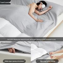 Kashicong Class A Cotton Travel Sleeping Bag Liner šviesiai pilka spalva