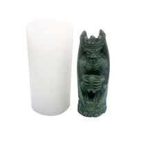 Western Devil Bat Silicone Mold Halloween Candle Mould DIY Hand Craft Ornament 1 white