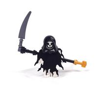 MOC Bricks Military Medieval City Building Blocks Soldier Figures Castle Tower Fountain Pool Bulletin Board Kid Halloween Toy black