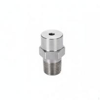 Solid Cone Spray Nozzle Rust Resistant Stainless Steel High Pressure Mister for Dust 1/8" 3.0MM gray