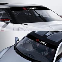 Automobilio priekinio stiklo saulės skydelio juostelių lipdukai tiesioginiams saulės spinduliams neleisti Opel Insignia Astra Antara Meriva Zafira H G Corsa Kt2 black