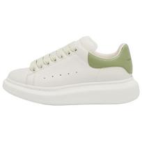 Alexander McQueen Oversized Sneaker Leather Low top Casual Shoes Women's Green 553770WIACX9199 39 white