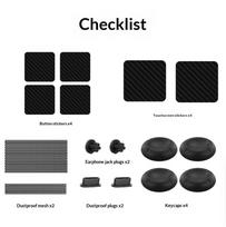 Carbon Fiber Button Protection Stickers for Steam Deck Anti Scratch Waterproof Easy Peel Off for Gaming Console Daily Use one size