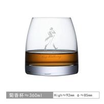 Chamvin Privati Kolekcija Johnnie Walker Stiklinė Viskiui Vienišo Salyklo Kristalinė Vyno Taurė Vodkai Konjakui Brandy Degustacinė Taurė white