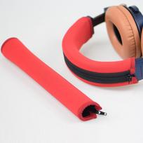 Compatible Ear Pads for Audio-Technica ATH-M20, M30, M40, M50, M50X Headphones. red