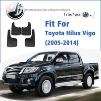 Skirta Toyota Hilux Vigo 4WD 2WD 2005-2014 purvasaugiai Purvo apsaugos Sparnų purvasaugiai Automobilio priedai Priekiniai Galiniai 4vnt 12-14 4drive vehicle black