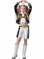 Anime filmas Vaikams Kpop Demonų Medžiotojas Cosplay Rumi Zoey Mira Cosplay Kostiumas Drabužiai Rumi Zoey Cosplay Apranga Perukas Helovinas Karnavalas 140cm blue