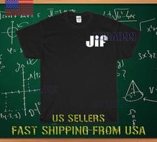 NAUJI MARŠKINĖLIAI JIF ŽEMĖS RIEŠUTŲ SVIESTO TEPALAS LENKTYNIŲ LOGOTIPAS T-shirt JUokingi DYDIS S-5XL 3XL black