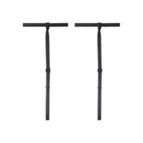 2Pcs Dumbbell Spotter Strap Adjustable Barbell Rack Attachments Suspension Strap Efficient Dumbbell Hanging Solution 1 black