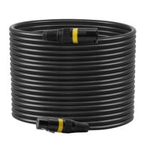 XLR Cable 30.48 m, 2 Pack, Shielded Balanced DMX Male to Female Microphone Cables, Gold-Plated 3-Pin XLR Mic Speaker Cord Wire, for Stage Lighting,