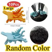 10pcs Reusable Perm Hair Clip for Man Hair Curl Styling Clamps Barbershop Salon Hook Loop Hair Rollers Short Hairs Perm Tools