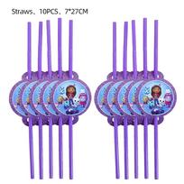 Have Fun And Create Special Memories With Gabby Dollhouse Theme Party Decorations Straws-10pcs purple