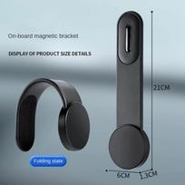 MagSafe Car Mount Magnetic Mobile Phone Holder Dashboard Navigation Holder Folding Arm Magnetic Phone Center Console Navigator gray