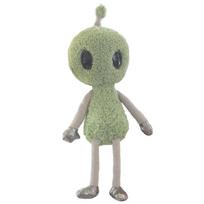 Cute Baby Alien Plush Doll Lovely Extraterrestrial Stuffed Toy Soft Peluches Playmates Birthday Gift for Children Boy 38cm žalia
