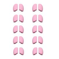 Silicone Nose Pad 10 Pairs Black Anti Slip Eyeglass Accessories for Comfort No Pressure rožinė