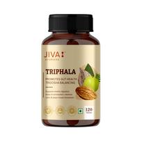 Jiva Triphala Tabletė (120 tablečių) |Palaiko žarnyno sveikatą ir imuninę sistemą | Ajurvedinė Triphala Churna tabletė pagerina virškinimą | Padeda detoksikuoti