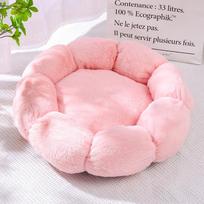 Flower Soft Cat Bed Sleeping Warm Small Cat Bed for Dog Cushion Breathable Cat Sofa Thicken Dog House Bed Accessories (Pink,S-40cm) rožinė