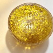 Monetos Squishy Simuliacija Dolerio Auksinis Blizgučių Milteliai Cukraus Įdarytas Lėtai Kylanis Streso Atsarginis Suspaudžiamas De-streso Žaislas Suaugusiam yellow