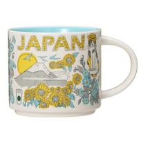 STARBUCKS termosas kavai Japonijos riboto leidimo Been There serijos puodelis Vasarinė saulėgrąža 414ml puodelis Mielas stilingas Grįžimas Gimtadienio dovana Modelis Prekės ženklas beige