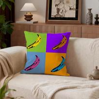 A-Andy W-Warhol Art Cushion Cover Cushion Cover Set 4Pcs 50X50 45X45 40X40 Pillowcase Decorative Sofa Home Decor Linen 30*30(CM)-1Pcs black