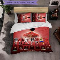 Cristiano Ronaldo Themed Bedding 3Pcs Duvet Cover Set Decorative Bed Linen For Teen Room Home Decoration 135cm*200cm