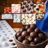 Odorless 35 Grid Food Grade Silicone Meatball Maker Non-Stick Rice Ball Fish Ball Mold for Baby Food DIY Kitchen Cooking one size blue