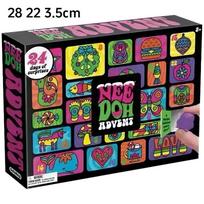 Nee Doh Advent Calendar Gift For Children 24 Day Countdown 2026 New Year  Family Friends Children Blind Box Party New 28cm 22cm 3.5cm pink