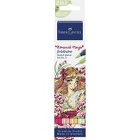 Goldfaber Sketch dviejų eilučių rašiklis. Manga Romantic 4 vnt. - Faber Castell