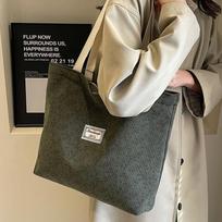 Commuter Shoulder Tote Bag gray