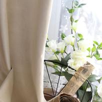 Keqiao Simple Solid Color Velvet Blackout Splicing Curtains, Bedroom, Living Room Curtains 2.8 meters door width