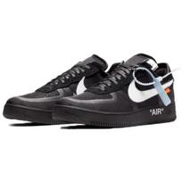 Off White x Nike Air Force 1 Low Black White AO4606-001 EU 37.5 juoda/balta