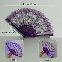 LED Wedding Hand Fan Folding Fan for Women Luminous Dancing Fan Rave Party Fan Glow in Dark Fan with Light Abanicos Para Boda as show
