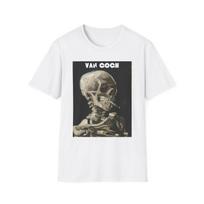 Van Gogh Skeleton Unisex Softstyle T-Shirt - Art Lover Apparel S įvairiaspalvis