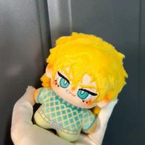 NEW JoJo's Bizarre Adventure Diego Brando Anime Cosplay Printing Nunu Cotton Padding 10CM Plush Pendant Backpack Keychain Gift 10CM yellow