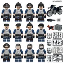 Military Unit Type Military Minifigures Coyote Field Troops Children Building Block Toys gray