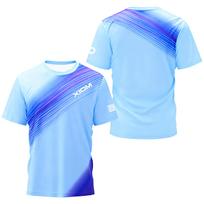 Professional Ping Pong Sports T Shirt Black Silver Gradient Quick Dry Breathable Competition Top for Fitness Outdoor Sports S white